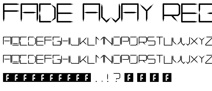 Fade Away Regular font